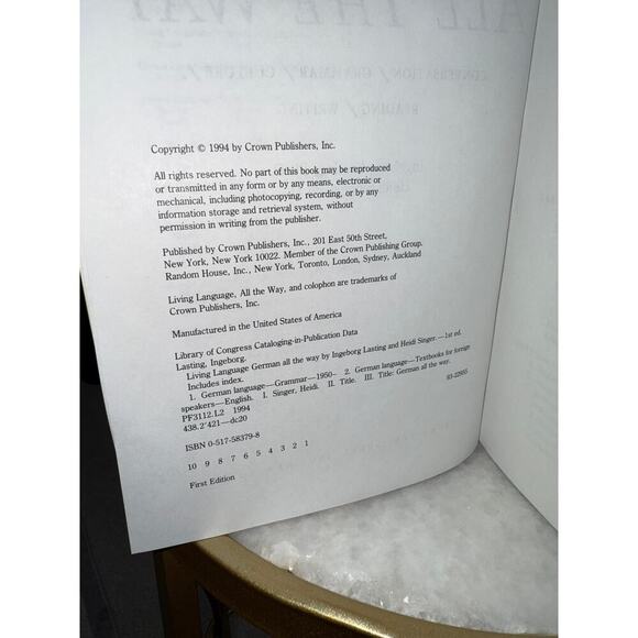 Living Language German All The Way – Complete 1994 Cassette & Book Set – UNUSED - Picture 7 of 7